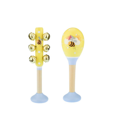 Kaper Kidz - Bee Maraca & Bell Stick Set